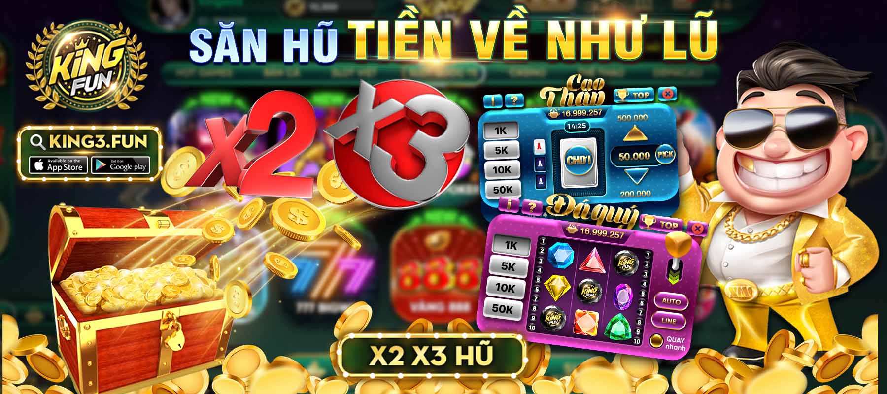 KingFun: Hoàn trả 2 triệu tiền thua Casino tháng 02/2022