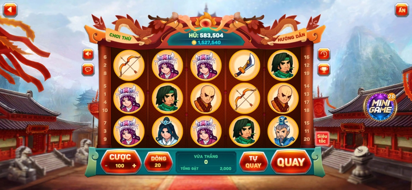 Slot game Võ Hiệp tại cổng game KingFun